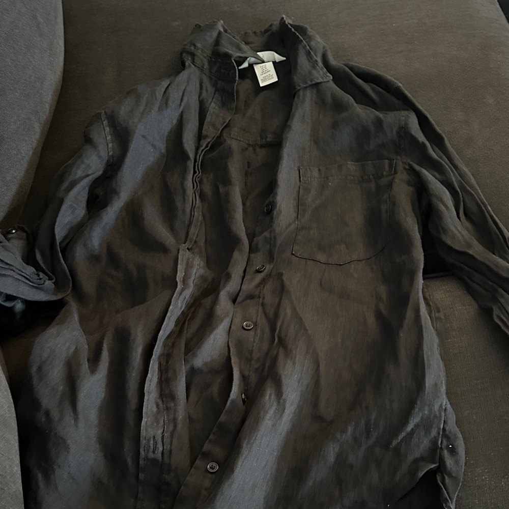 Women’s H&M Black Button Up